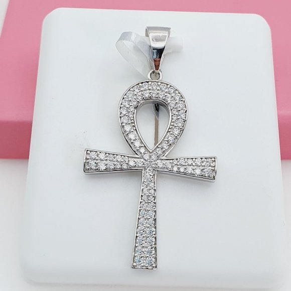 925 Sterling Silver Cubic Zirconia Pendant, U19254441 - Picture 6 of 11